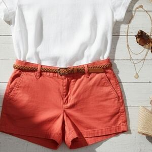 J. Crew Chino Shorts | Women’s Size 10 | Orange/Red | Free Shipping